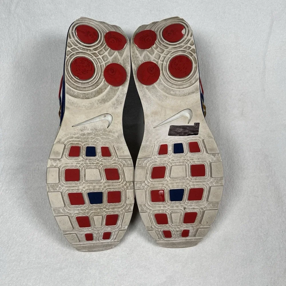 Nike‎ Shox Gravity Mens AR1999-700 Metallic Gold Red Blue USA Olympic Shoes 11